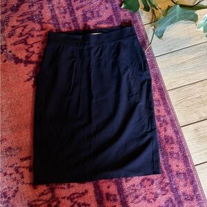 Diane von Fürstenberg (DVF) Navy Blue Marta Skirt – Size 10
